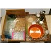 Image 1 : 2 BOXES OF ESTATE GLASSWARE,  INCLUDES DOMEX