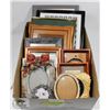 Image 1 : BOX OF PICTURES AND FRAMES.
