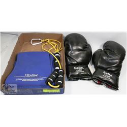FLAT WITH 16OZ BOXING GLOVES, ULTRA SLIM WAIST