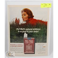 PALL MALL ORIGINAL ADVERTISING.