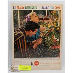 1959 COCA COLA ORIGINAL ADVERTISING