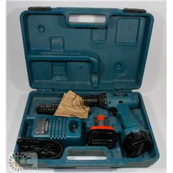 MAKITA 12V DRILL WITH 2 BATTERIES AND CHARGER