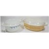 Image 1 : 2PC LIDDED PYREX CASSEROLE DISHES.