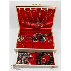 JEWELLERY BOX WITH CONTENTS