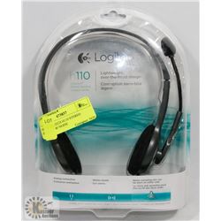 NEW LOGITECH H110 STEREO HEADSET W/ NOISE