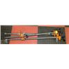 Image 1 : SET OF 3 ORANGE PIPE ADJUSTABLE CLAMPS.