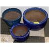 Image 1 : THREE FLOWER POTS
