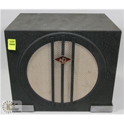 ART DECO METAL BOOKSHELF SPEAKER