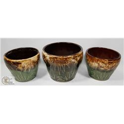 3 SET McCOY SUN & MOON POTS