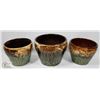 Image 1 : 3 SET McCOY SUN & MOON POTS