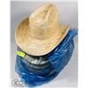 Image 1 : LOT OF 8 STRAW HATS