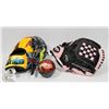 Image 1 : PAIR OF KIDS NEW BASEBALL BITS WITH A BALL