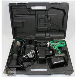 HITACHI CORDLESS DRILL WITH BATTERY & CHARGER
