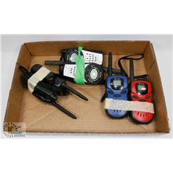 LOT OF 3 SETS OF WORKING WALKIE TALKIES
