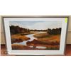 Image 1 : FRAMED JUDITH D'AGOSTION WINDING RIVER PRINT