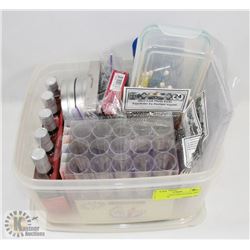 TEST TUBE SHOOTER GLASSES, MINI FORKS, MINI