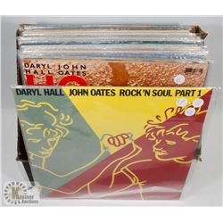 BOX OF RECORDS INCLUDING HALL AND OATS, JOURNEY,
