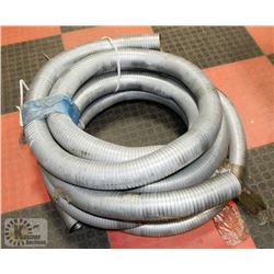 2 EXHAUST HOSES ALUMINUM - 3" AND 4".