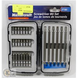 MASTERCRAFT 27 PIECE SCREWDRIVER BIT SET