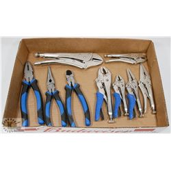 9 PIECE PLIER AND VISE GRIP SET
