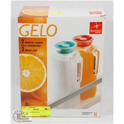 LOT OF 2 FRIDGE JUGS