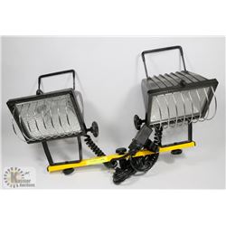 DUAL HALOGEN WORK LIGHT - NO STAND