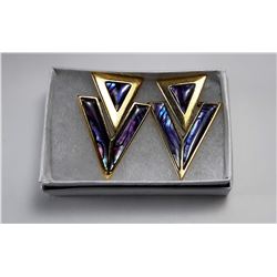 18)  VINTAGE BUTLER PURPLE ABALONE