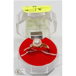 #72-FRESH WATER PEARL PINK RING