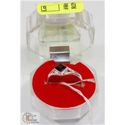 #86-NATURAL GARNET GEMSTONE RING