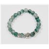 Image 1 : #12-NATURAL GREEN FLUORITE BEAD BRACELET