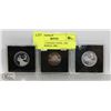 Image 1 : LOT OF 3 CANADA COINS, 1982 SILVER NICKEL, 1981,