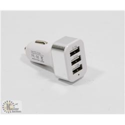 3 PORT USB CAR CHARGER ADAPTOR.