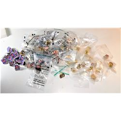 17)  LOT OF 70 ASSORTED LAPEL PINS INCLUDING
