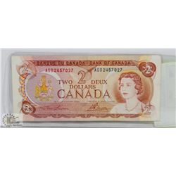 1974 BANK OF CANADA $2 BILL