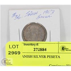 1903 SPANISH SILVER PESETA