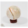 Image 1 : #130-NATURAL GREEN ONYX HEALING SPHERE BALL