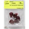 Image 1 : #39-GENUINE RED RUBY GEMSTONE 98CT