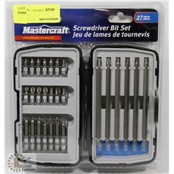 MASTERCRAFT 27 PIECE SCREWDRIVER BIT SET