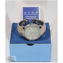 NEW AVON METALLIC CUFF WATCH