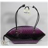Image 1 : PURPLE SNAKESKIN PURSE