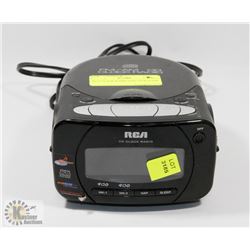 RCA CLOCK RADIO AND CD PLAYER