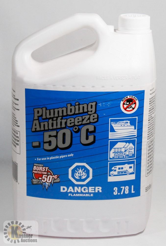 3.78L JUG OF 50 PLUMBING ANTIFREEZE