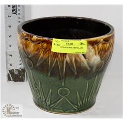 McCOY SUN & MOON DRIP GLAZE POTS