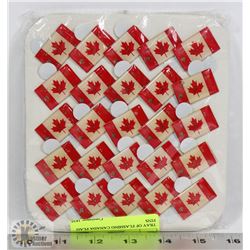 TRAY OF FLASHING CANADA FLAG PINS