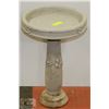 Image 1 : 2 PIECE CONCRETE BIRD BATH 16 X 23