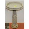 Image 1 : 2 PIECE CONCRETE BIRD BATH 16 X 23