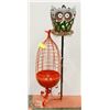 Image 1 : METAL OWL PLANT HOLDER & BIRD CAGE PLANT