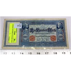 GERMAN 100 MARK 1910 BANK NOTE