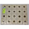 Image 1 : SHEET WITH 20 VARIOUS PENNIES