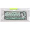 Image 1 : 1954 CANADIAN $1 NOTE